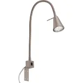 Briloner Vegglampe Tuso, nikkel, montering ved sengen, metall