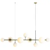 Aldex Hengelampe Dione, opal/gull, 9 lyskilder