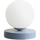 Aldex Bordlampe Joel, høyde 17 cm, blå/hvit