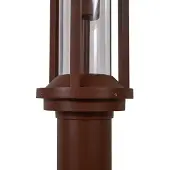 LUCANDE utelampe Alivaro, rustfarget, 220 cm, E27, IP65