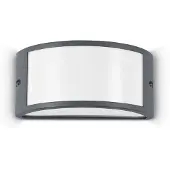 Ideal Lux utendørs vegglampe Rex 1, antrasitt, IP44, E27