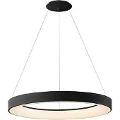 Mantra-Iluminacion Smart LED-hengelampe Niseko II, 50 cm, svart, CCT, dimbar