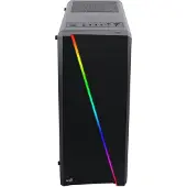 Aerocool Cylon - Tower - ATX - sidepanel med vindu - ingen strømforsyning - svart - USB/lyd