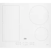 Beko HII64200FMTW, Hvit, Innebygget, 60 cm, Sonebasert induksjon, Glass, 4 zone(s)