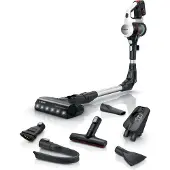Bosch Unlimited 7 BSS711W - Støvsuger - pinne/håndholdt (2-i-1) - uten pose - uten kabel - hvit - 1 batteri, inkludert lader