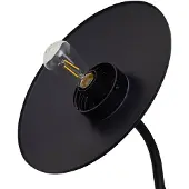 LINDBY LED-solcellelampe Virane, svart, aluminium
