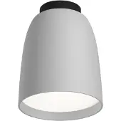 Bover utendørs taklampe Nut, lys grå, aluminium/stål