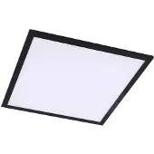 LINDBY LED-panel Enhife, svart, 30 x 30 cm, metall, 4 000K