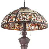 Clayre & Eef Luksuriøs stålampe Lindsay i Tiffany-stil