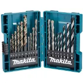 Makita - Borsett - 18 deler - 5 mm, 6 mm, 7 mm, 8 mm, 10 mm, 4 mm - for DDF487RFE3, DLX2497J