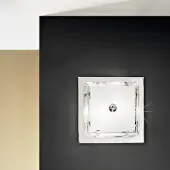 AUSTROLUX BY KOLARZ Ontario taklampe, 39 cm, kromfarget, glass