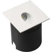 Mantra-Iluminacion LED-innfellingslampe Aspen IP65, kantet, hvit