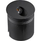 Mantra-Iluminacion LED-innfellingslampe Aspen IP65, rund, svart
