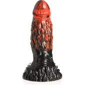 Shots Vulcan Sort&Rød Fantasydildo