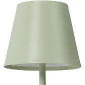 LINDBY LED oppladbar bordlampe Janea CUBE, grønn, metall
