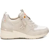 Refresh for woman. 17125802-HIELO Broken White Wedge Sneakers -Platform Height 5Cm (35), 1 to 3 cm, Zip, Casual