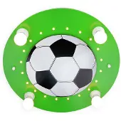 Elobra Taklampe Fotball, 4 lyskilder, mørkegrønn og hvit