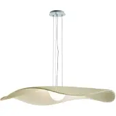 Bover LED-hengelampe Mediterrània, kremfarget, Ø 105 cm, dimbar