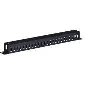 Lanberg AK-1201-B - 1U - Cable Management Panel