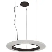 Bover LED-hengelampe Roda S/90, brun/hvit, Ø 90 cm, TRIAC