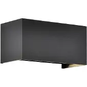 Mantra-Iluminacion Utendørs vegglampe Davos dobbel, grå, dimbar, aluminium