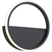 Mantra-Iluminacion Kitesurf LED-vegglampe, aluminium, Ø 20 cm, svart