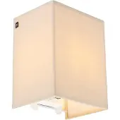 QAZQA Rustikk vegglampe beige - Vete
