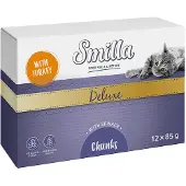 Smilla Deluxe Biter 24 x 85 g - Kalkun og spinat