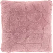 Borg Living Pyntepute - 45x45 cm - fuskepels - Gammel rosa