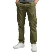 Superdry for man. M7011014A Core cargo trousers green (36/32), Casual, Cotton