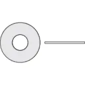Seachoice Nylon 7/16´´ Flat Skive 100 Enheter