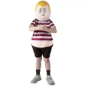 MOM Pugsley Addams-bukse. T-skjorte Med Mage Og Maske Junior-kostyme
