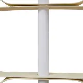 LUCANDE LED-gulvlampe Audrina, beige, metall, dimbar