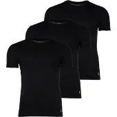 Ralph Lauren for man. 714830304014 Pack of three black undershirts (XXL), Homewear, Cotton, Short sleeve
