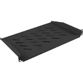 Lanberg - Rack-hylle - svart, RAL 9004 - 1U - 19