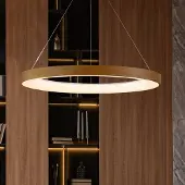 Mantra-Iluminacion Smart LED-hengelampe Niseko II, Ø 65 cm, trefarge, CCT