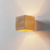 Sollux Vegglampe Ara som kube i tre