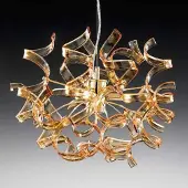 METALLUX Flott hengelampe AMBER, 40 cm i diameter