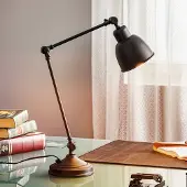 Argon Bordlampe Emoti, svart, 45 cm høy, justerbar