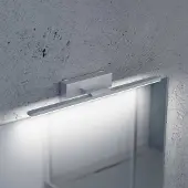 MCJ LED-vegglampe Miroir 40 cm, aluminium, 3000 K