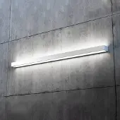 MCJ Mera LED-vegglampe, bredde 120 cm, aluminium, 4000K