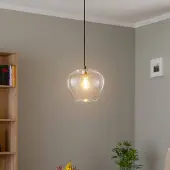 Argon Hengelampe Kaja med klar glasskule, Ø 24 cm