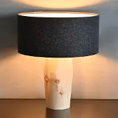 LeuchtNatur Pura bordlampe i alpinsfuru/antrasittfarget filt