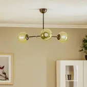 Alfa Taklampe Itoris, 3 lyskilder, svart/gull
