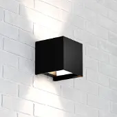 MCJ Zuza 2 vegglampe, svart, metall, fire vinger, 10 cm, G9
