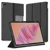DUX Lenovo Tab Plus Domo Tri-Fold Smart Folio-etui - Svart