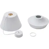 LUCANDE Mynoria LED-pendel, hvit, aluminium, Ø 35 cm