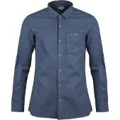 Lundhags Ekren Solid Ms LS Shirt, skjorte, herre, blå