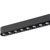 LINDBY LED-stripe 48V Lumaro,svart,12 punkter,2,4cm,dimbar