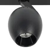 LINDBY LED-spot 48 V Lumaro, svart, Ø 6,2 cm, dimbar